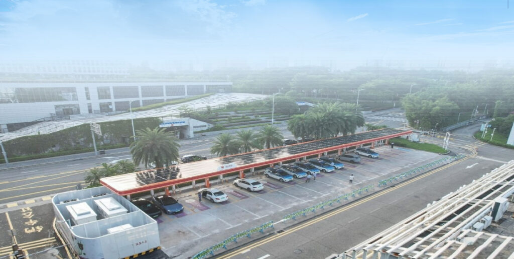 昆仑网电福田交通枢纽光储超充站